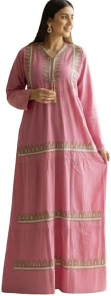 31QWTvCvWsL._AC_SL1500_ عباية استقبال حريمي – عباية منزلية مريحة بخامة ناعمة وتصميم عملي - مناسبة للبيت واستقبال الضيوف k - الصورة 2
