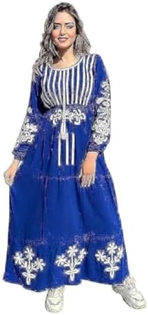 31hhNA0geqL._AC_SL1500_ عباية خروج مطرزة مثل الفستان كاجوال للنساء من الامل شوب، أكريليك - الصورة 3