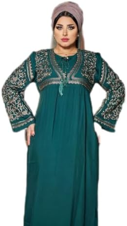 31slFBYPRYL._AC_SL1500_ فستان حريمي علي نمط عبايه فيه حزم من خلف تاليا - الصورة 4