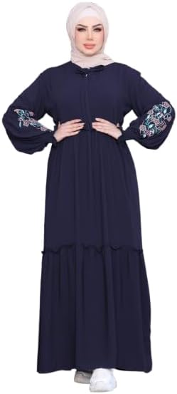 31vXDuZrwKL._AC_SL1500_ عبايه خروج كريب فيرونا موديل 8126 للنساء من GAMAL SONS FOR ABAYA - الصورة 4