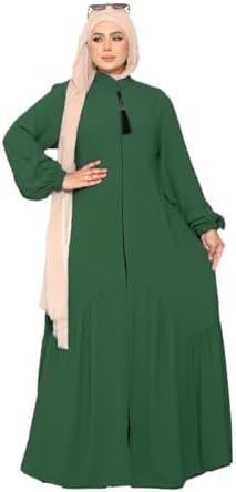 31zEqCfCH9L._AC_SL1500_ عبايه خروج كريب فيرونا بسحاب موديل 136 للنساء من GAMAL SONS FOR ABAYA - الصورة 4