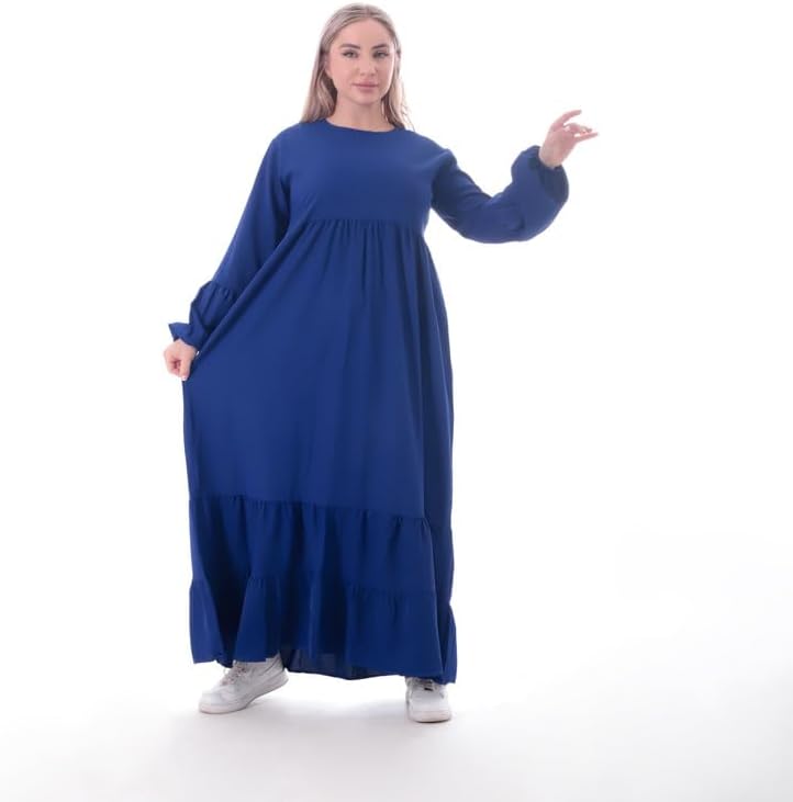 41-Nudn8rnL._AC_SL1500_ BEBO نسائي فستان حريمي طويل سادة اكمام طويلة - الصورة 2