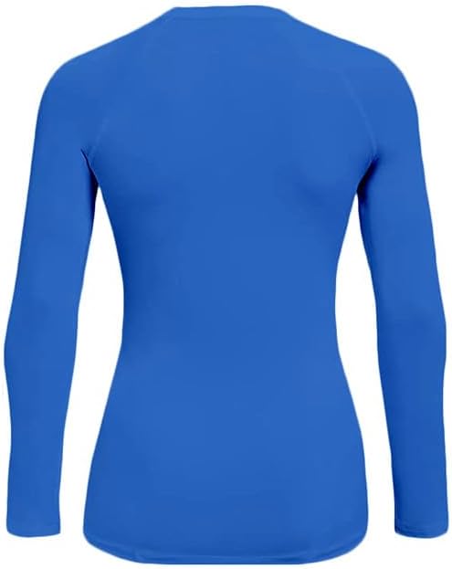 415N1qA-6XL._AC_SL1500_ تي شيرت ضاغط بقصة ضيقة (تك فيت) للنساء - طبقة أساسية من البوليستر والليكرا من هيكسا - الصورة 4