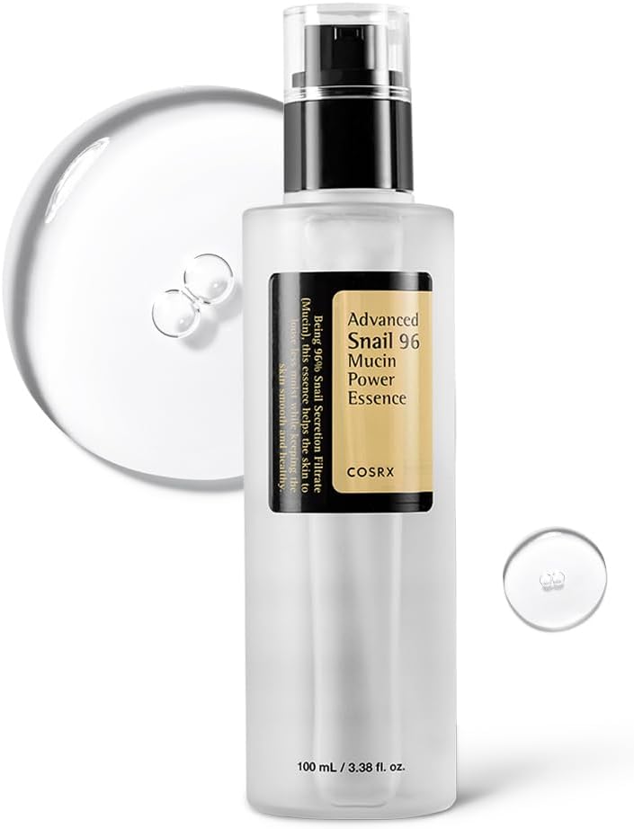 خلاصة موسين باور ايسنس حساس ادفانسد سنيل 96 من كوسركس، 100 مل، للجنسين | Snail Secretion Filtrate 96% Soothing Essence, Korean Skincare, Cruelty Free, Paraben Free, Alcohol Free