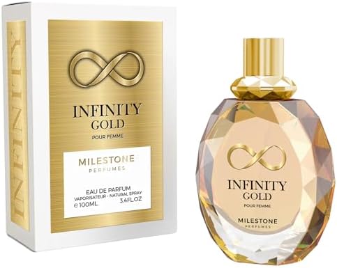 41CDHvqMYwL._AC_SL1500_ Milestone Infinity Gold Eau de Parfum for Women, 100 ml, Oriental Spicy Scent - الصورة 2