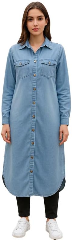 41JQwkPG8uL._AC_SL1500_ عباية خامه جينز مقاس من XL الي 4XL تلبس من 60 كيلو الى 110 كيلو للنساء GAMAL SONS FOR ABAYA GS-624-42529-Parent - الصورة 2