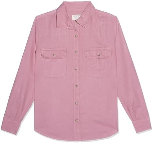 41aQDXlviRL._AC_SL1500_ American Eagle Womens 6743 THE BESTIE SHIRT LINEN Modern (pack of 1) - الصورة 4