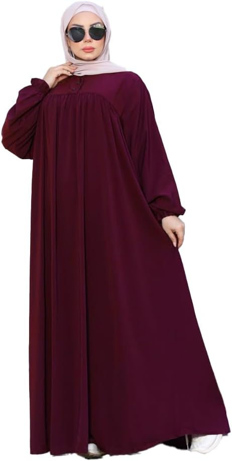عبايه أسلامي من كريب رويال موديل 4057 مقاس موحد يلبس حتى 130 ك للنساء من GAMAL SONS FOR ABAYA