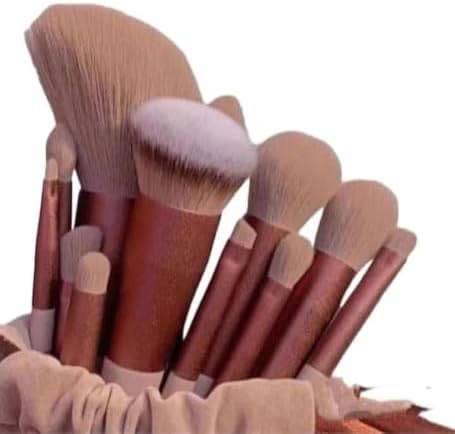 41lRVKPu7tL._AC_SL1500_ مجموعة فرش مكياج مكونة من 13 قطعة/المجموعة من شعر ناعم تتضمن فرش أحمر الخدود وفرشاة الشفاه , الحواجب ,ظلال العيون، مجموعة كاملة من مستحضرات التجميل (متعددة الألوان) (بيج) بينك - الصورة 2