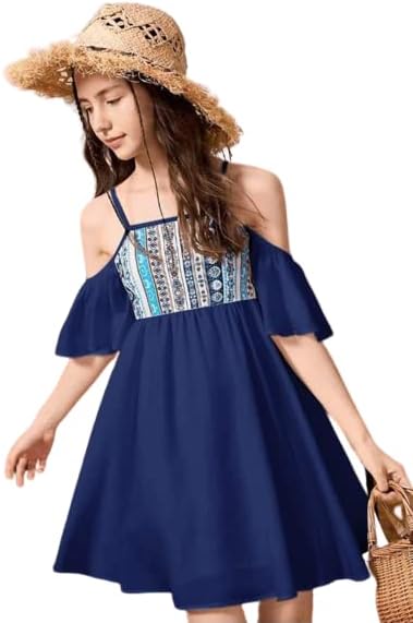 blue indigo dress فتيات
