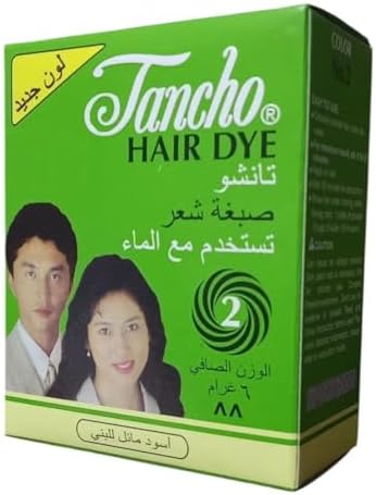 41mzxyHA0HL._AC_SL1500_ صبغة شعر بودرة اسود مائل للبني من تانشو - 6جرامم - الصورة 4