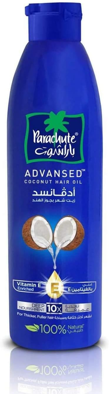 51-P2iOO-wL._AC_SL1500_ زيت جوز الهند للشعر من باراشوت بسعة 300 مل، ادفانس بلو - الصورة 3