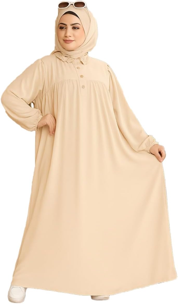 51-WoCIRgzL._AC_SL1500_ عباية 3 قطع ونقاب وطرحه مقاس موحد تلبس ل 110 ك للنساء من GAMAL SONS FOR ABAYA , 7040GS41288-Parent - الصورة 3