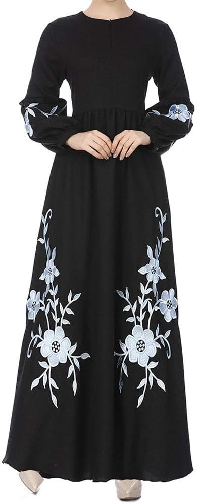 513A1KTUskL._AC_SL1500_ ملابس إسلامية عصرية مطبوعة للنساء عباءة كيمونو فضفاضة، رداء طويل عربي إسلامي بطابع الشرق الأوسط بتصميم مناسب لرمضان - الصورة 2