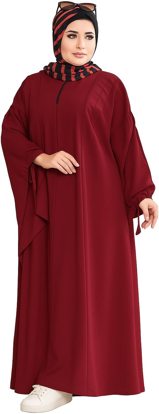516Kh5P-VkL._AC_SL1500_ عبايه شرعي ونقاب رويال مقاس موحد تلبس ل 120 ك للنساء من GAMAL SONS FOR ABAYA 8106GS11319-Parent - الصورة 2