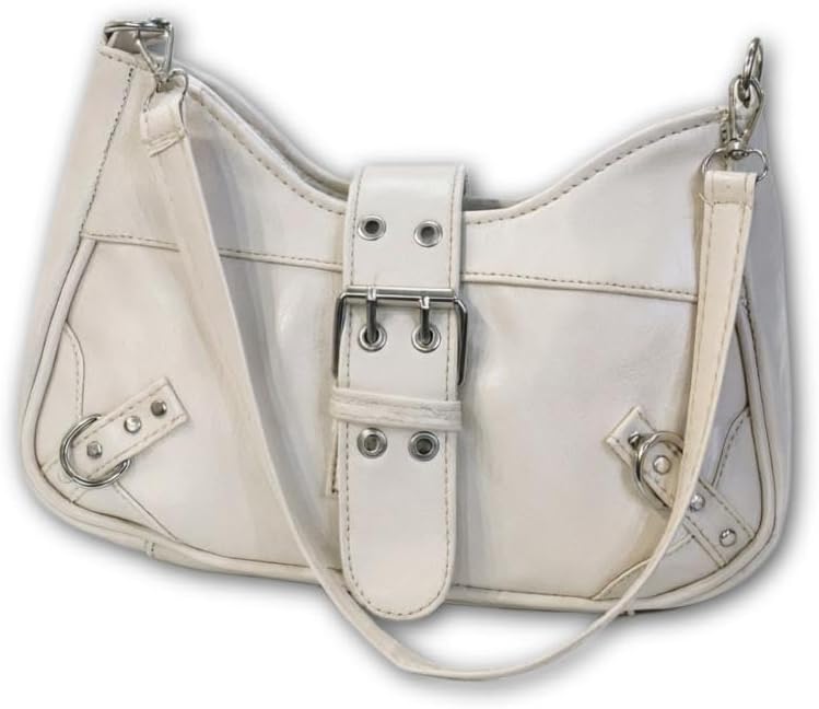 شنطة كتف بحزام مصنوعة من الجلد الفاخر، شنطة كروس أنيقة بمشبك إغلاق بتصميم عصري ومتين ومثالي للمناسبات، إكسسورارت أنيقة للنساء، لون بورجندي