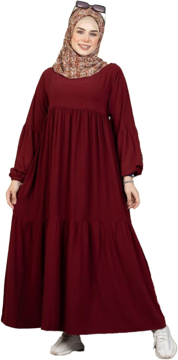518su-XSlcL._AC_SL1500_ عباية بيلسيه أدوار كريب رويال موديل 9025 مقاس موحد يلبس حتي 90 ك للنساء من GAMAL SONS FOR ABAYA - الصورة 2