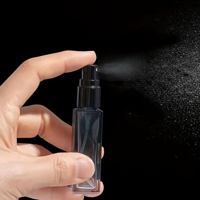 51CpVg-yw8L._AC_SL1500_ زجاجات بخاخ عطر زجاجية قابلة لاعادة الملء بسعة 0.17/0.34/0.6 اونصة، زجاجات مستحضرات تجميل محمولة للنساء والفتيات، هدية مثالية لعيد الحب من قطعتين - الصورة 4