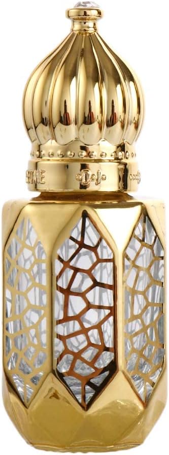 زجاجة عطر هدية للسيدات، حاوية عطر ذهبية فاخرة، زجاجة زيت عطري دوارة قابلة لاعادة الملء، 4 قطع