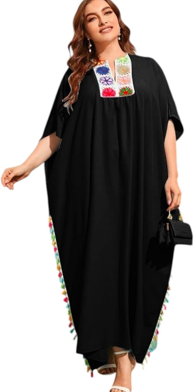 51Dl1YFzOmL._AC_SL1500_ عباية بيتي حريمي طويلة بتصميم أنيق ومريح – بيج سايز - الصورة 2