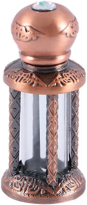 زجاجة عطر هدية للسيدات، زجاجة عطر للزيوت العطرية، زجاجة قطارة نحاسية، زجاجات كلاسيكية قابلة لاعادة الملء