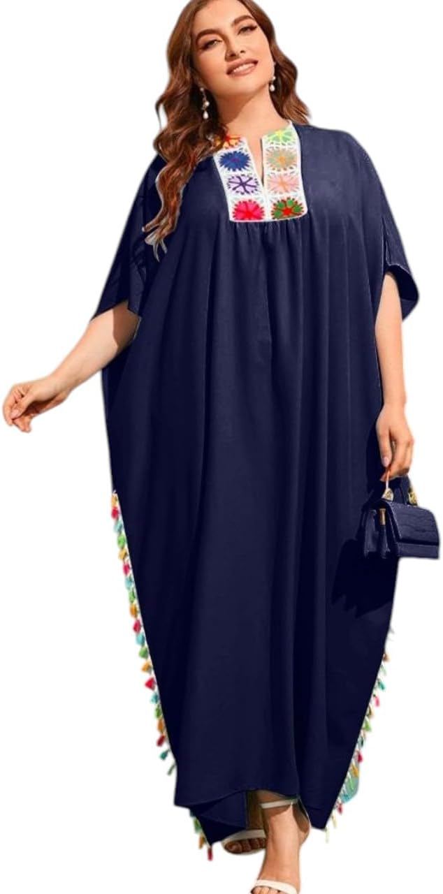 51Ig40NnlCL._AC_SL1500_ عباية بيتي حريمي طويلة بتصميم أنيق ومريح – بيج سايز - الصورة 3