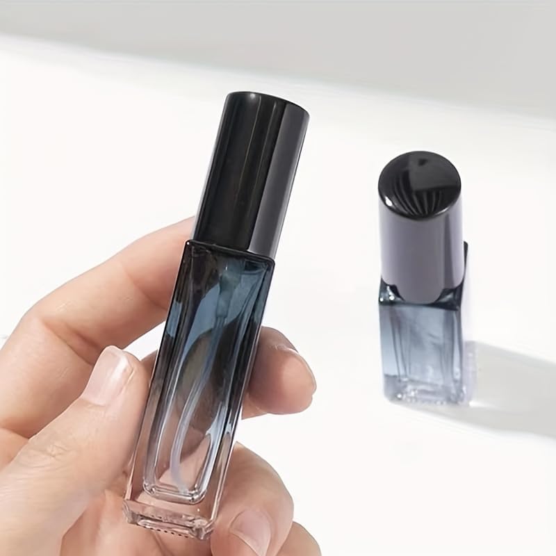 51S7hgY7iGL._AC_SL1500_ زجاجات بخاخ عطر زجاجية قابلة لاعادة الملء بسعة 0.17/0.34/0.6 اونصة، زجاجات مستحضرات تجميل محمولة للنساء والفتيات، هدية مثالية لعيد الحب من قطعتين - الصورة 2