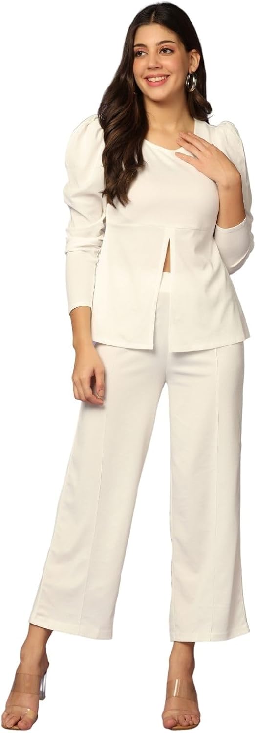 GRECIILOOKS Co Ord Set For Women Stylish | Dress for Women | Trendy Summer Travel Outfit | Lightweight 2 Piece for Holiday Look & Puja | A Line Dresses For Women | Stylish Midi Party Dress for Women |
