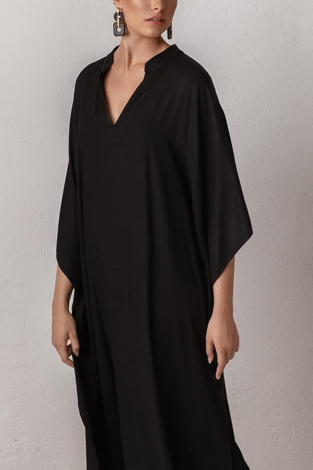 51fQ9rKphyL._AC_SL1500_ يوكد قفطان طويل للنساء، كارديجان بوهيمي، ثوب سباحة للشاطئ، رداء بمقاس كبير - الصورة 3