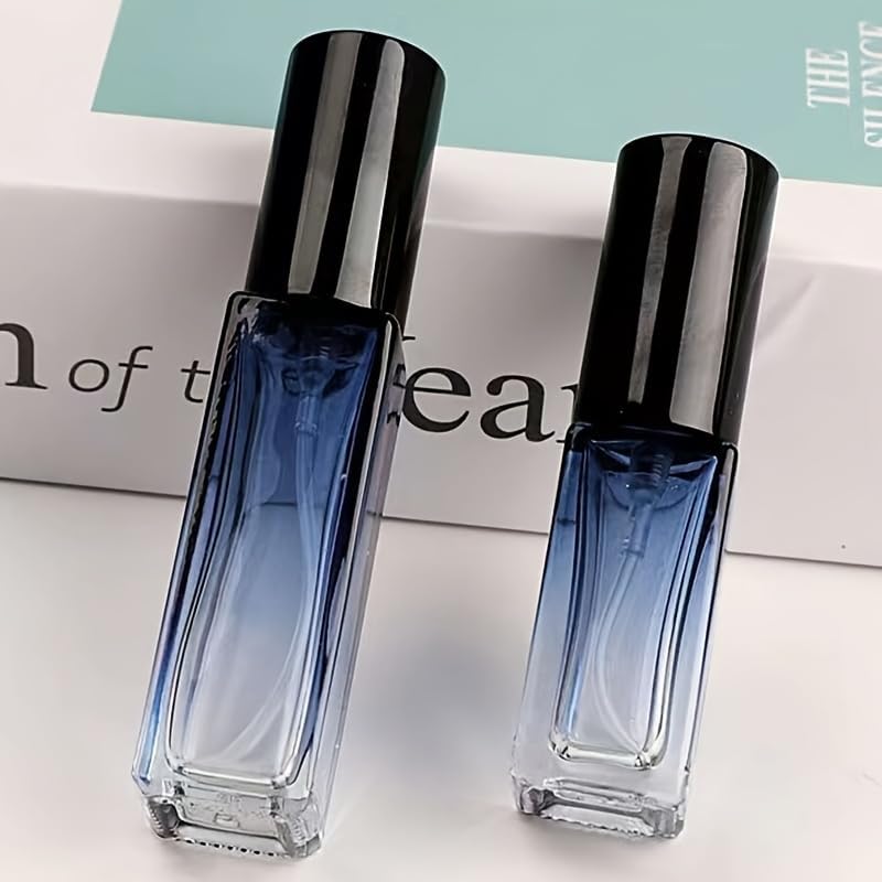 زجاجات بخاخ عطر زجاجية قابلة لاعادة الملء بسعة 0.17/0.34/0.6 اونصة، زجاجات مستحضرات تجميل محمولة للنساء والفتيات، هدية مثالية لعيد الحب من قطعتين