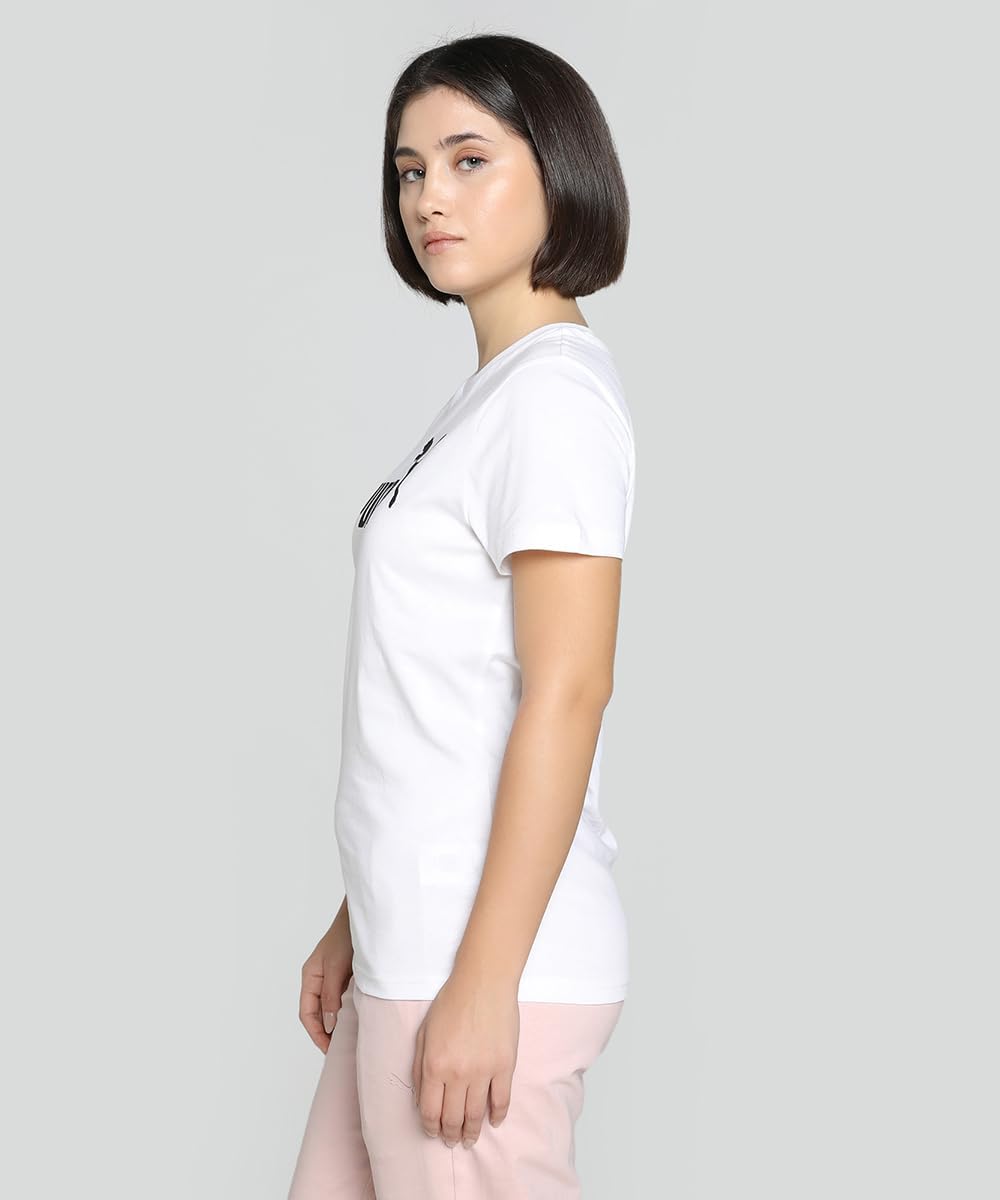 51sUZABMX3L._AC_SL1500_ تي شيرت اسنشيال مزين بالشعار رقم 1 للنساء من بوما - الصورة 2