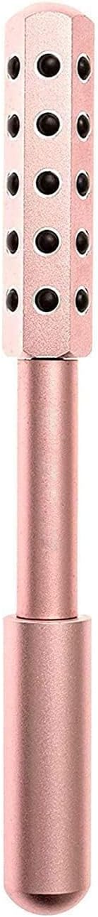 X spring Facial Massage Roller, Germanium Stone Face Beauty Wand, Skin Uplifting and Wrinkle Reducing Contour Tool, Puffiness Relief and Anti Aging Care for Women, Six Minutes Daily Routine