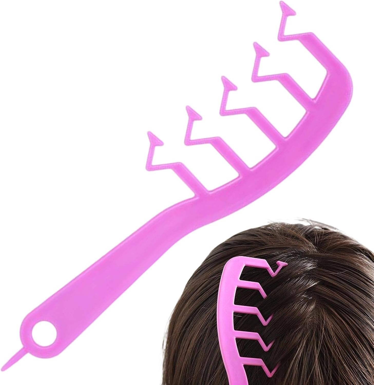 Texture Comb Z-ShapedProfessional Hairbrush Tool | Anti-Static Volumizing Wide-Tooth Hair Styling Comb for Women Men Teen Girls Grooming Volume Scalp Massage Home