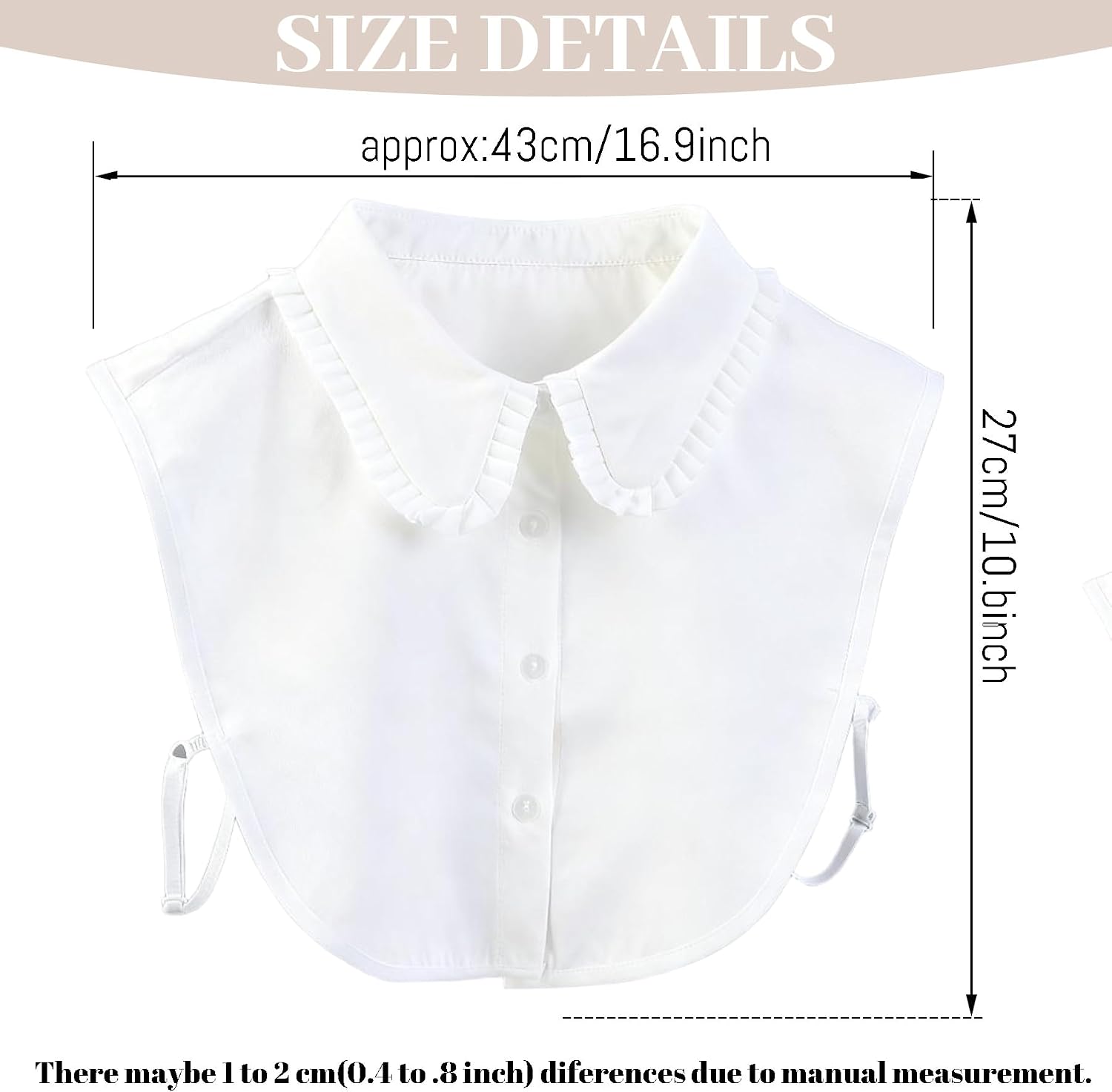 611KgMDiviL._AC_SL1500_ طوق مزيف، للنساء - الصورة 2