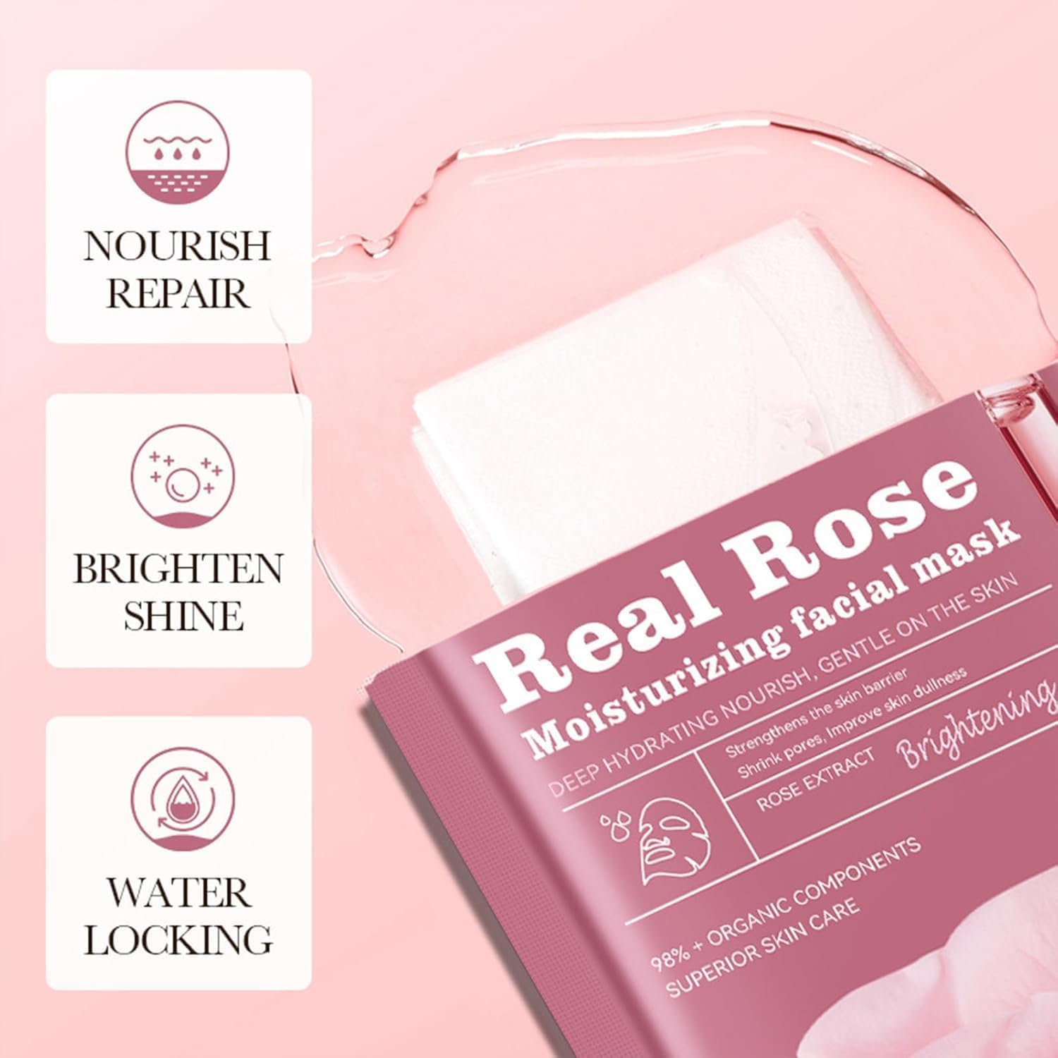 612ImB5u6nL._AC_SL1500_ YelaJoy 22PCS Plant and Fruit Masks, Bulk Collagen Face Mask for Women Skin Care, Facial Mask Skincare Gifts Set, Soothe Face Masks for Spa Party, Hydrate and WhitenTypes - الصورة 3