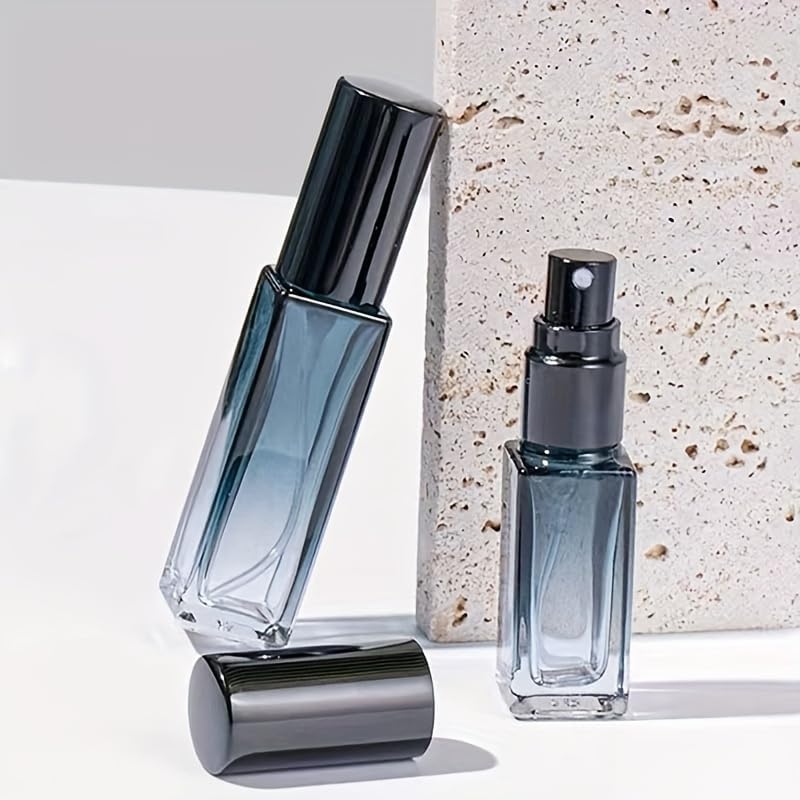 61ILX0UUL8L._AC_SL1500_ زجاجات بخاخ عطر زجاجية قابلة لاعادة الملء بسعة 0.17/0.34/0.6 اونصة، زجاجات مستحضرات تجميل محمولة للنساء والفتيات، هدية مثالية لعيد الحب من قطعتين - الصورة 3