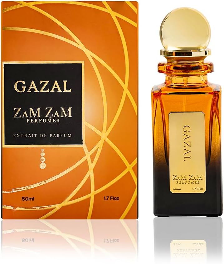 61TLbWqRmzL._AC_SL1500_ عطر للجنسين من زمزم غزال - 50 مل او دي بارفان | عطر شرقي خشبي يدوم طويلا مع خشب العود والورد والتوت وخشب العنبر | رائحة انيقة للرجال والنساء، لجميع المناسبات - الصورة 2
