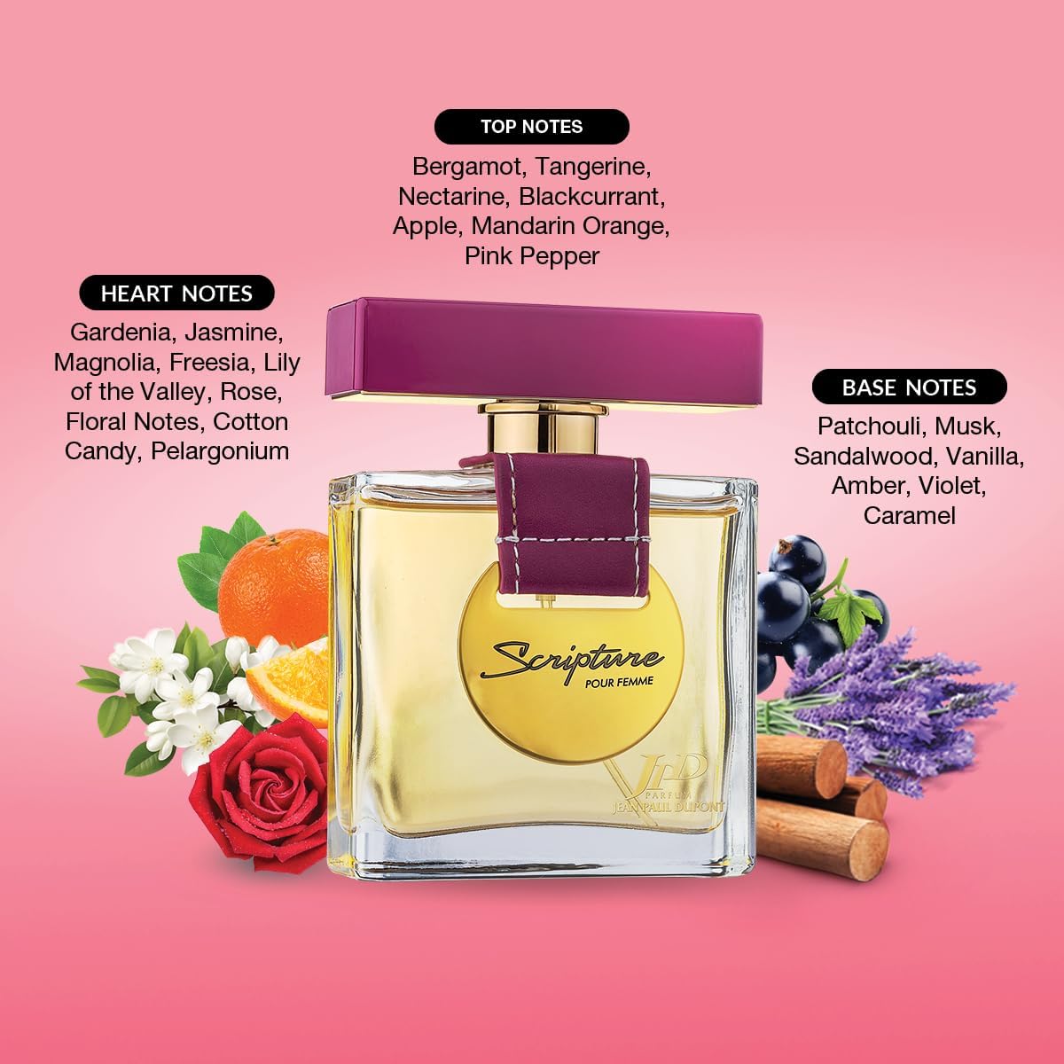 61TTkdpxrCL._AC_SL1500_ مجموعة جيه بي دي تتضمن عطر او دي بارفان سكريبتشر وسبراي للجسم للنساء من جين بول دوبون - الصورة 2