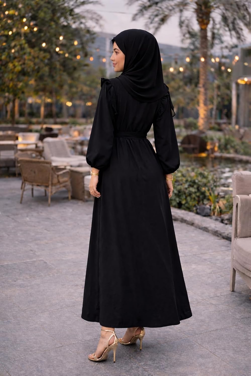 61W677LToTL._AC_SL1500_ عبايات رمضان بكشكشه جذابه من على الاكتاف عبايه حريمى انيقه فستان نسائى جذاب لاطلاله ساحره تخطف الانظار من FOUR H كود 4044 - الصورة 2