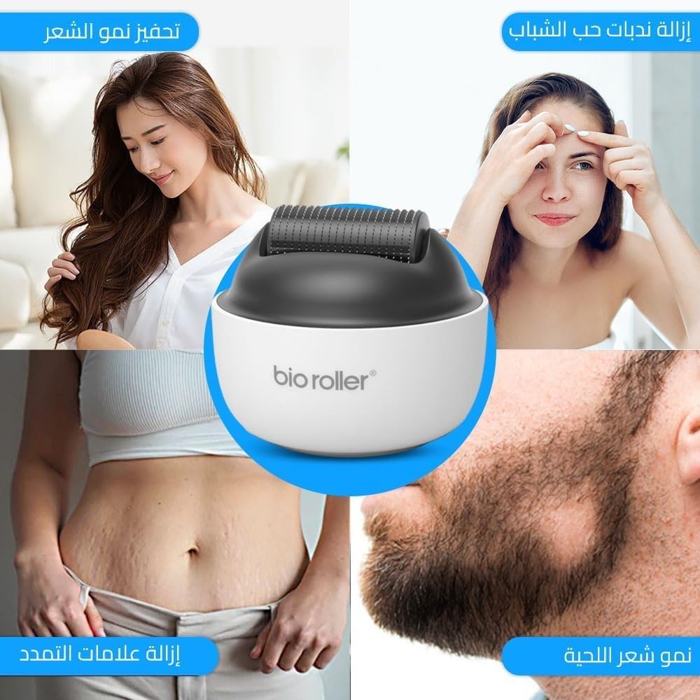 61ZADMKowzL._AC_SL1500_ ديرما رولر ميكرونيدلينج رولر 0.50 ملم مع 1200 ابرة تيتانيوم للعناية ببشرة الوجه والجسم، تقلل من ندبات حب الشباب والتجاعيد وعلامات التمدد - الصورة 4
