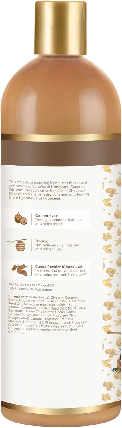 61aZsGH8i2L._AC_SL1500_ كريم من أفريكان برايد للشعر المجعد والمموج 473 مليلتر للترميم والترطيب وحماية اللون خالٍ من الكبريتات بزيت جوز الهند والعسل مرطب - الصورة 2