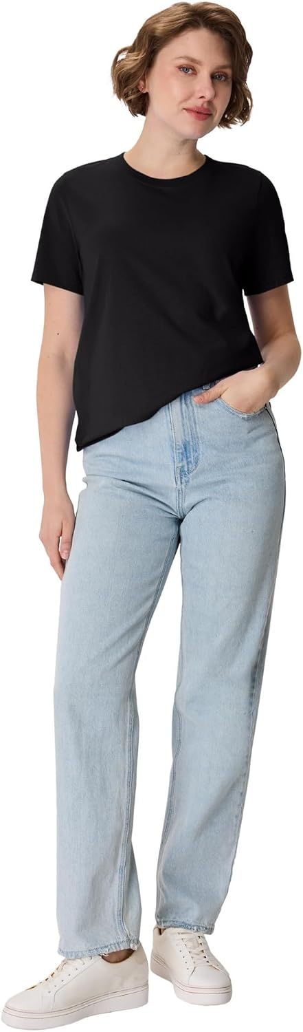 61b4-PTXgRL._AC_SL1500_ تي شيرت نسائي Hanes 4.5 أوقية نانو T - SL04 - الصورة 4