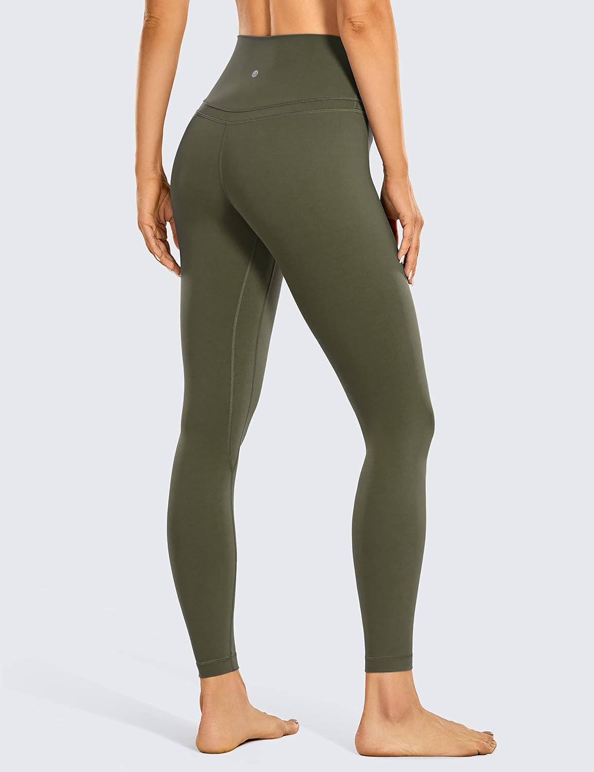 61bcP5Pp0XL._AC_SL1500_ سروال رياضي طويل ضيق غير شفاف بوسط عالي للنساء يمنحك راحة فائقة في تمرين اليوغا من سي ار زد يوغا، 64 سم | Brushed, Decent Compression, Yoga, High Waisted, for Women - الصورة 2