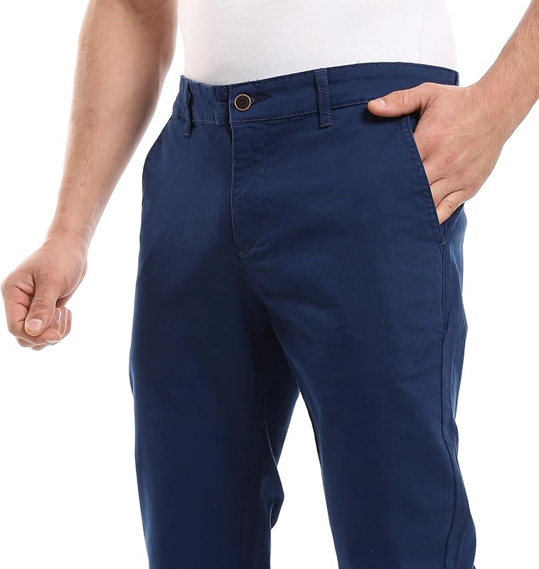 61emTHkDC2L._AC_SL800_ Andora Mens Straight Fit Gabardine 37S24M3201 Casual Pants - الصورة 4