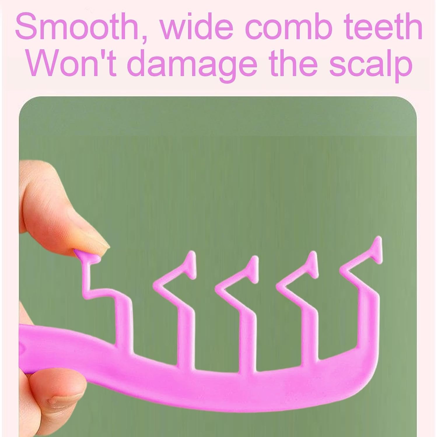 61i-k7SvT7L._AC_SL1500_ Texture Comb Z-Shaped Seam Covering Volumizing Hairbrush | Anti-Static Volumizing Wide-Tooth Hair Styling Comb for Women Men Teen Girls Grooming Volume Scalp Massage Home - الصورة 4