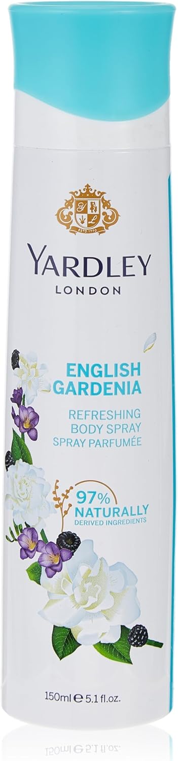 بخاخ جسم انجلش ديزي للنساء من ياردلي لندن، عطر أنيق برائحة الزهور الخضراء المنعشة وخشب الصندل والمسك، 150 مل