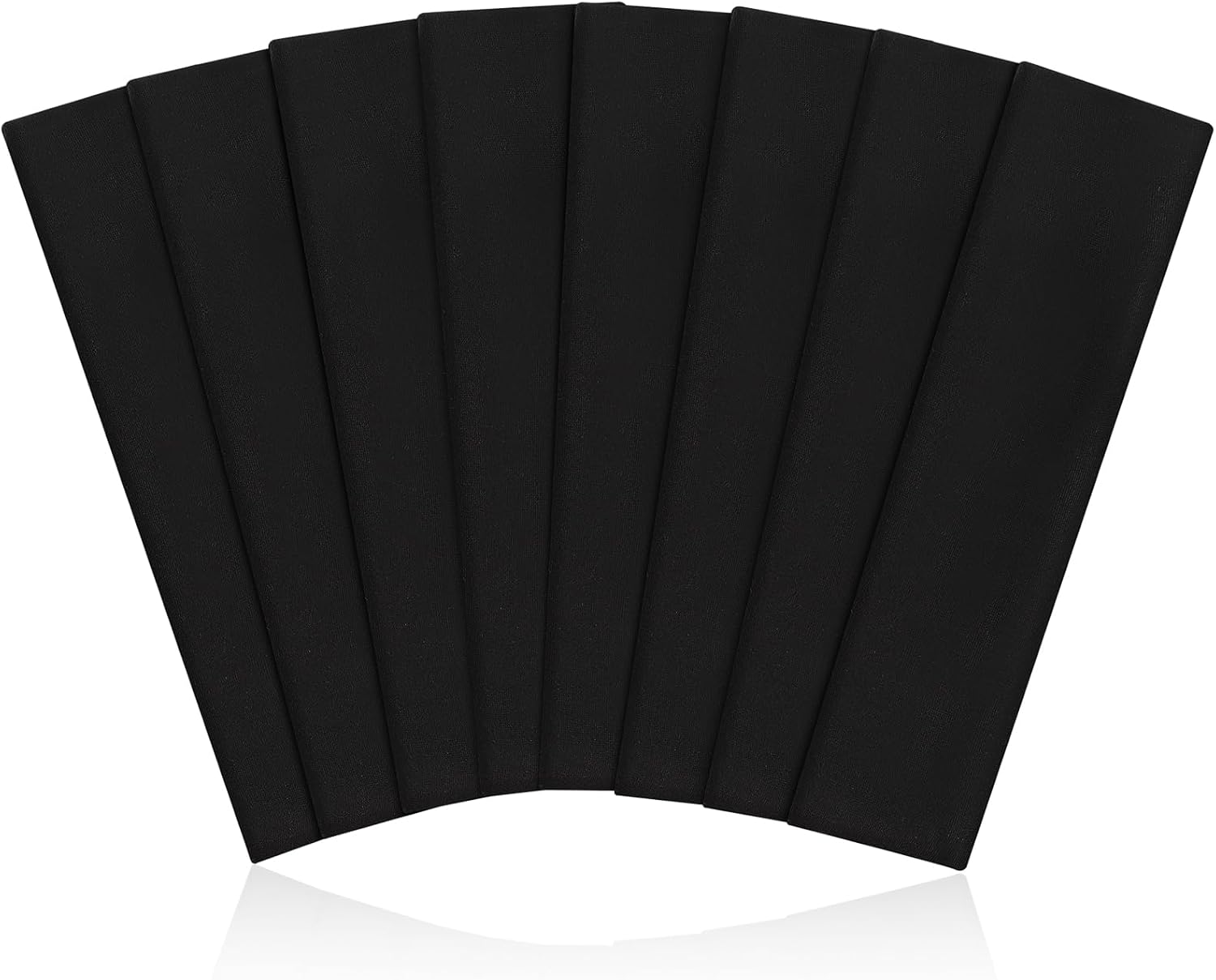 فيشن سي 8 قطع من عصابات الرأس الرياضية للنساء، اربطة شعر مرنة ناعمة غير قابلة للانزلاق للتمرين اليومي واليوغا والجري والرياضة