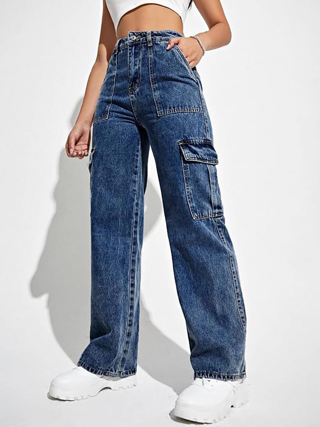 61yc3ipxEzL._AC_SL1500_ سروال جينز للنساء KTTLADIESJEANS2455 من كوتي (قطعة واحدة) - الصورة 3