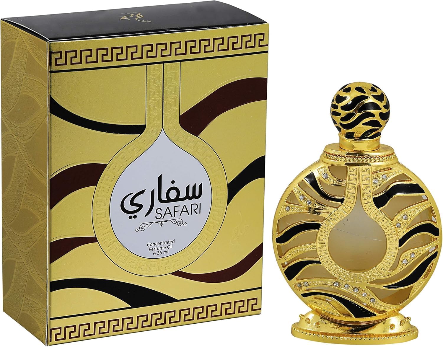 71JFBLIAnrL._AC_SL1500_ زيت سفاري عطري مركز باللون الذهبي للنساء من خدلاج برفيومز، 35 مل - الصورة 2