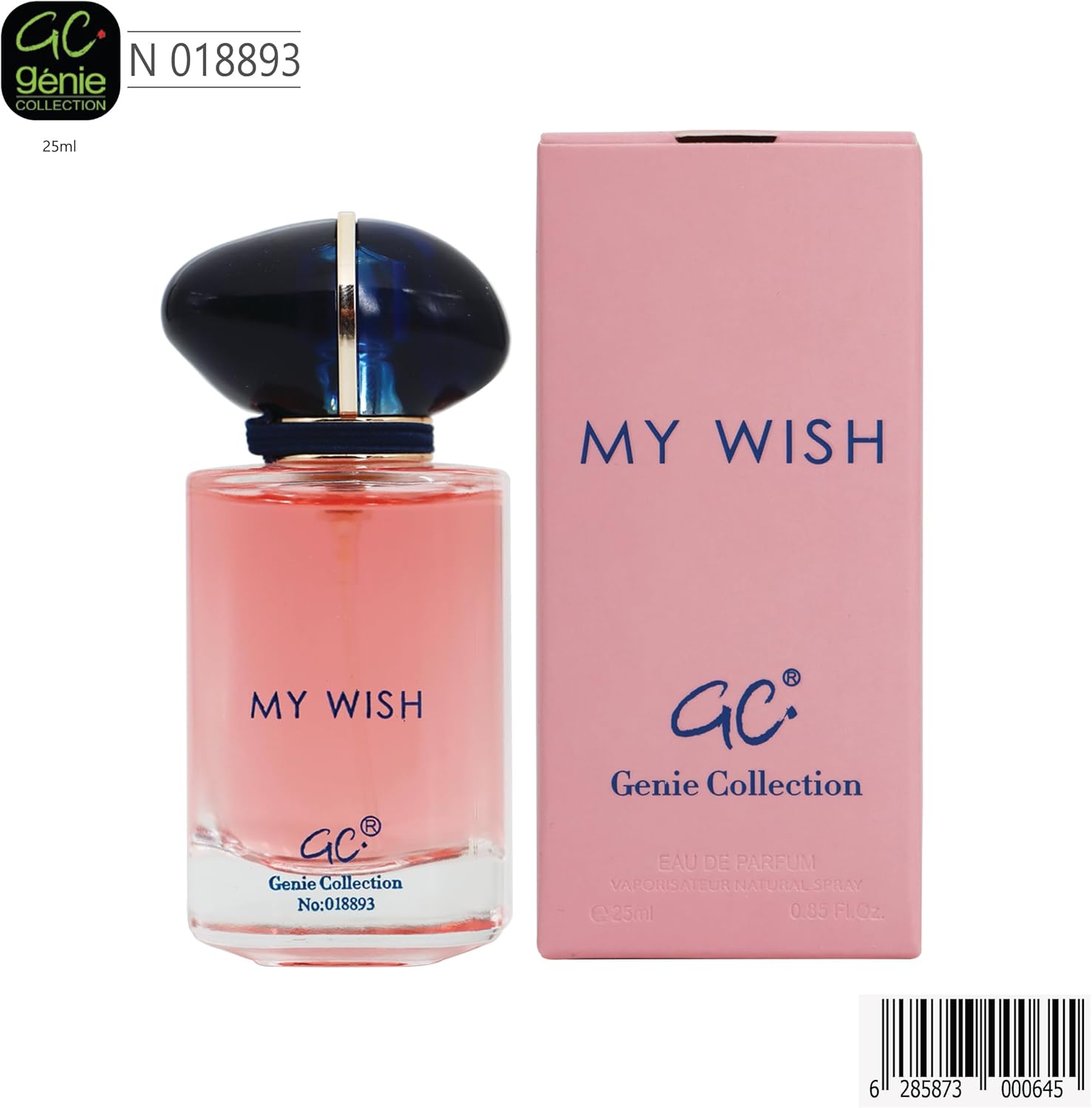 71Yp2SycuXL._AC_SL1500_ عطر للنساء من جيني كوليكشن موديل رقم 8893، سعة 25 مل - الصورة 2